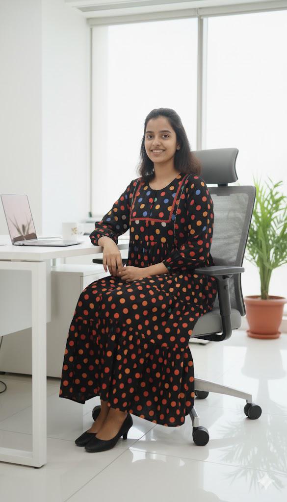 Polka Charm Trendy Tunic