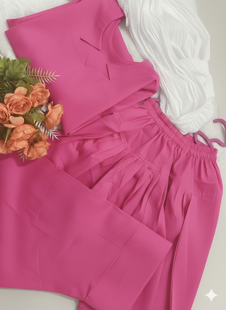 Zeenat Solid 3-Piece Farshi Shalwar Dress