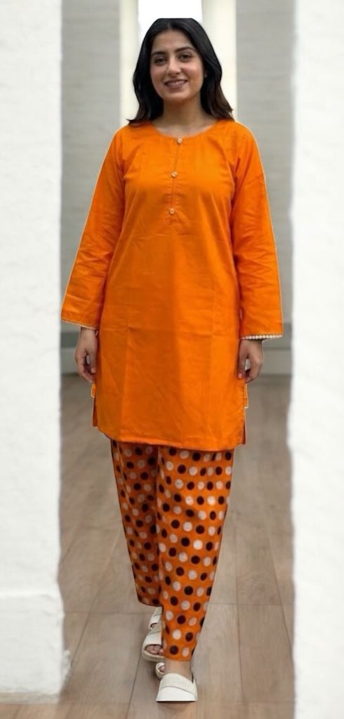 Farshi Shalwar Dress – Cotton Fabric