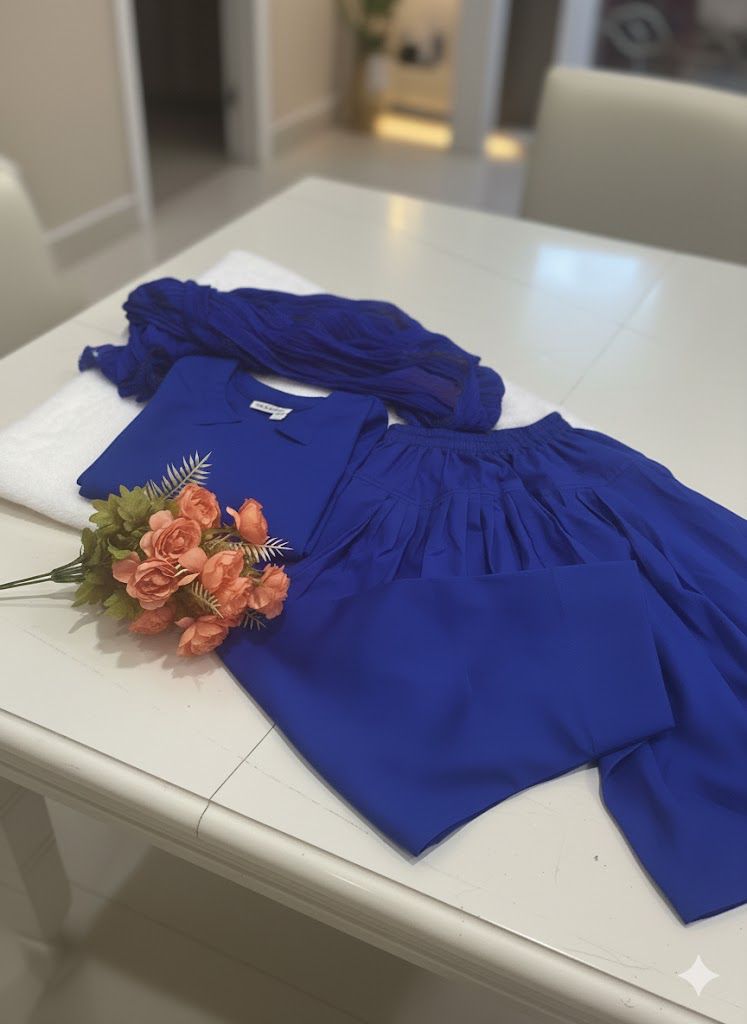 Zeenat Solid 3-Piece Farshi Shalwar Dress